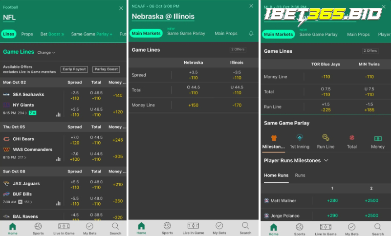 Giao diện bet365